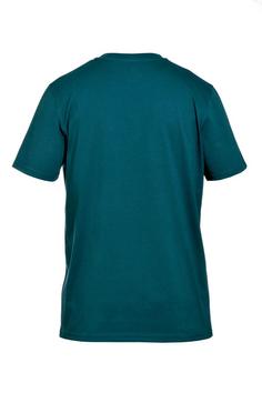Rückansicht von Gipfelglück Felix T-Shirt Herren Petrol