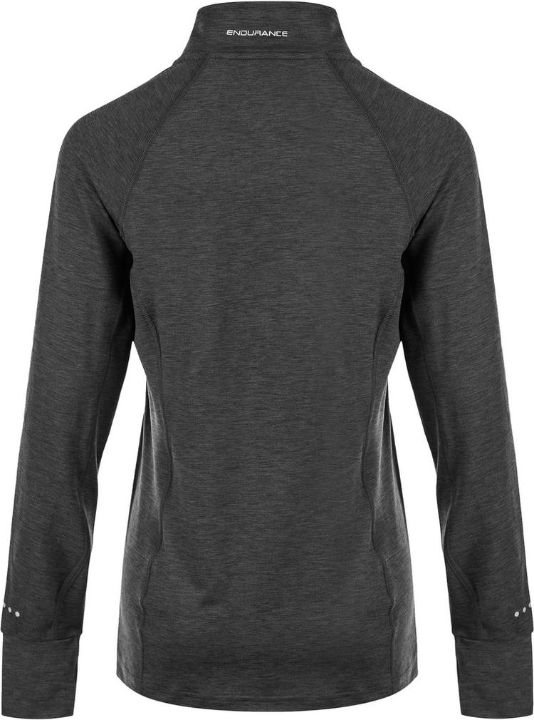 Endurance Endurance CANNA V2 PERFORMANCE Langarmshirt Damen - 1111 Black Melange - 1 | SportScheck