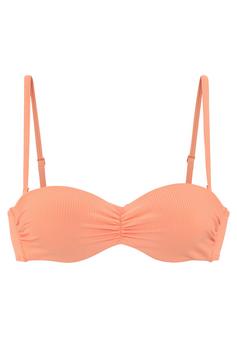 VENICE BEACH Bandeau-Bikini-Top Bikini Oberteil Damen lachs