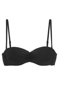 VENICE BEACH Bandeau-Bikini-Top Bikini Oberteil Damen - schwarz