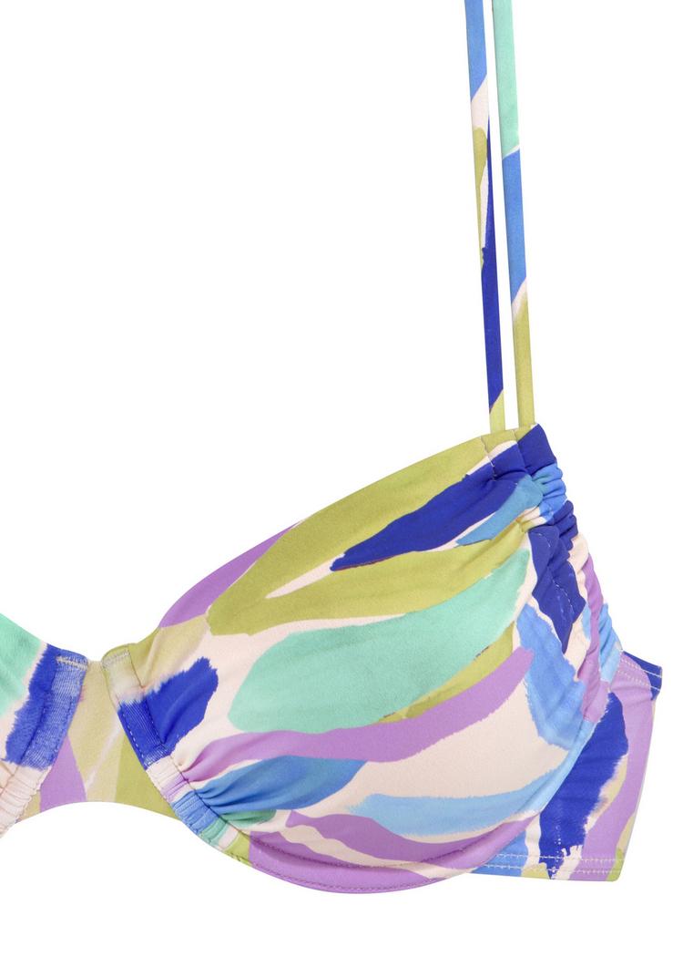 S.OLIVER S.OLIVER B&uuml;gel-Bikini Bikini Set Damen - blau-gr&uuml;n - 0 | SportScheck