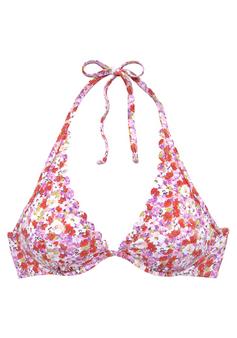 Lascana Bügel-Bikini-Top Bikini Oberteil Damen rot-flieder