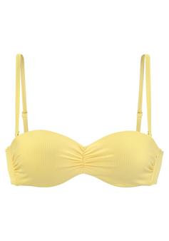 VENICE BEACH Bandeau-Bikini-Top Bikini Oberteil Damen gelb