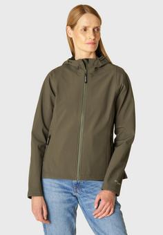 Rückansicht von Ilse Jacobsen DAYBREAK02 Regenjacke Damen army