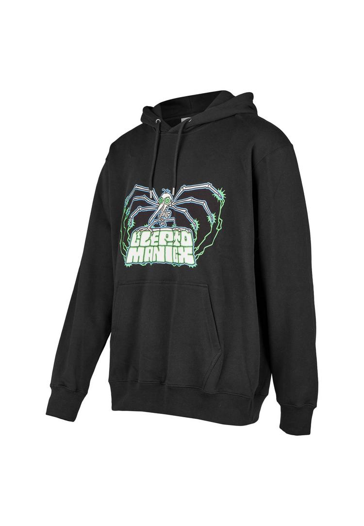 Cleptomanicx Cleptomanicx Boxy Hooded Grave Gull Hoodie Herren - Black - 0 | SportScheck