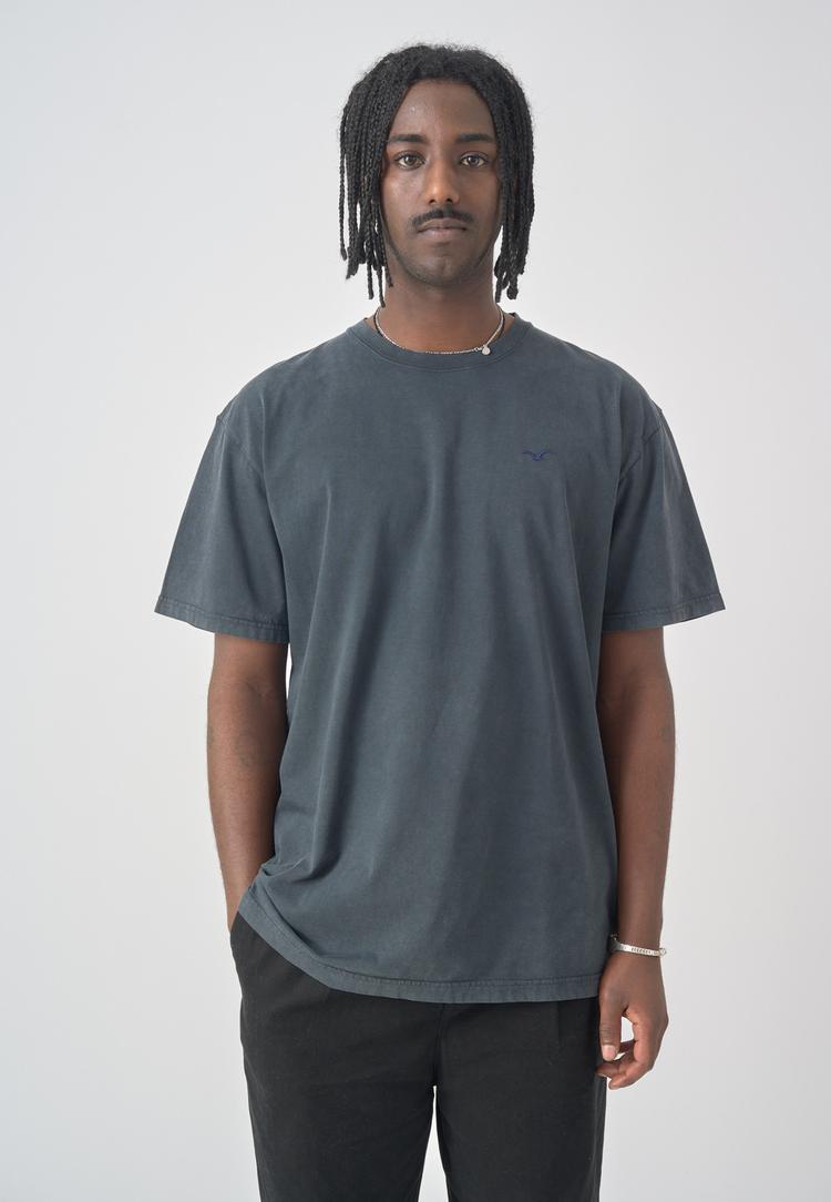Cleptomanicx Cleptomanicx Boxy Tee Ligull Washed T-Shirt Herren - Blue Graphite - 0 | SportScheck