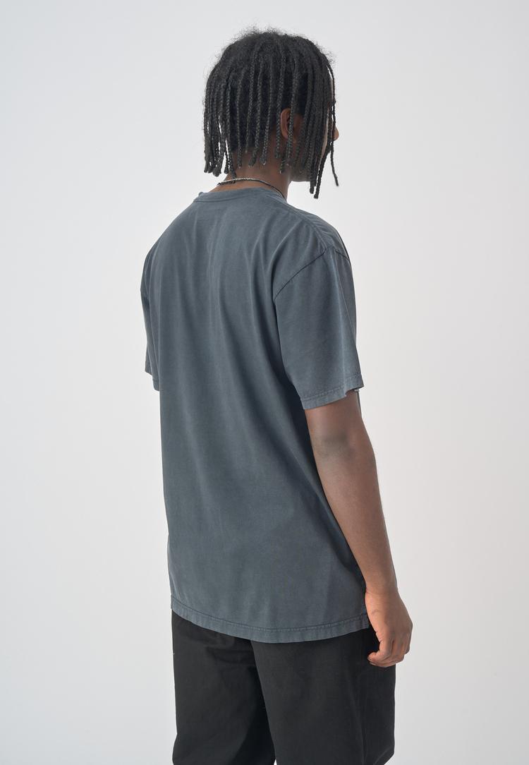 Cleptomanicx Cleptomanicx Boxy Tee Ligull Washed T-Shirt Herren - Blue Graphite - 2 | SportScheck