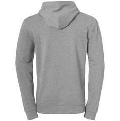 Rückansicht von Kempa HOODY Kapuzenjacke Kinder dark grau melange