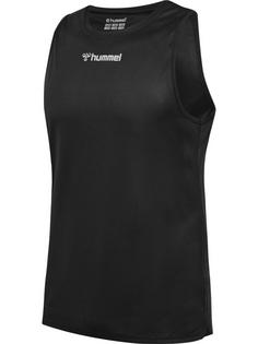 hummel hmlRUN SINGLET S/L Funktionsshirt Herren BLACK