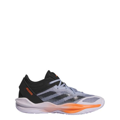 Rückansicht von adidas Adizero Select 2.0 Low Schuh Basketballschuhe Silver Violet / Core Black / Impact Orange