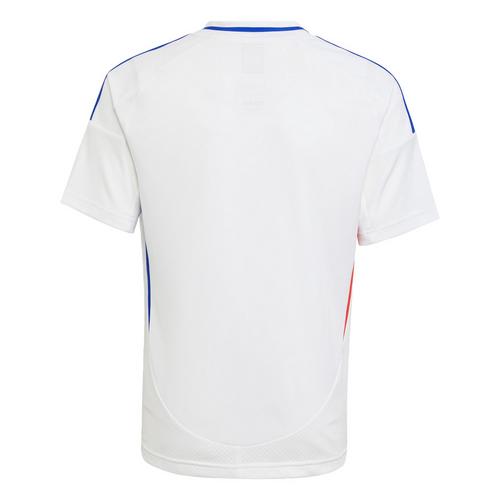 Rückansicht von adidas Olympique Lyon 24/25 Kids Heimtrikot Fußballtrikot Kinder White