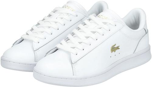 Rückansicht von Lacoste Sneaker Sneaker Damen Weiß/Gold