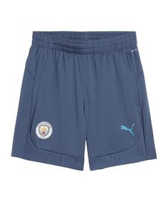 PUMA Manchester City Short Kids Fußballshorts Kinder blaublau