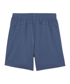 Rückansicht von PUMA Manchester City Short Kids Fußballshorts Kinder blaublau