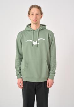 Rückansicht von Cleptomanicx Mowe Hoodie Herren Laurel Wreath