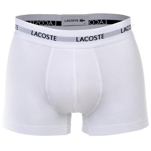 Rückansicht von Lacoste Boxershort Hipster Herren Schwarz/Weiß/Grau