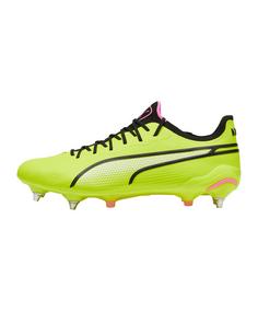 PUMA KING Ultimate MxSG Eclipse Fußballschuhe gruenschwarzpink