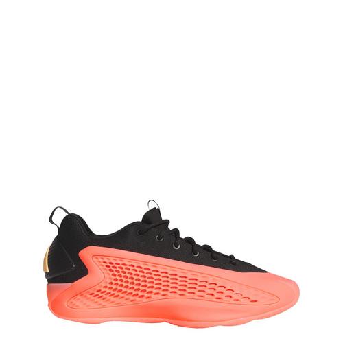 Rückansicht von adidas Anthony Edwards 1 Low Basketballschuh Sneaker Acid Red / Core Black / Acid Orange