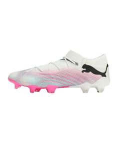 PUMA FUTURE 7 Ultimate Low FG/AG Eclipse Fußballschuhe weissschwarzpink