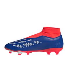 Rückansicht von adidas Predator League LL FG Dark Spark Fußballschuhe blauweiss