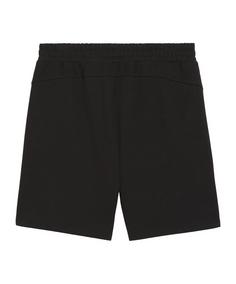 Rückansicht von PUMA teamFINAL Casuals Shorts Fußballshorts Herren schwarzsilber