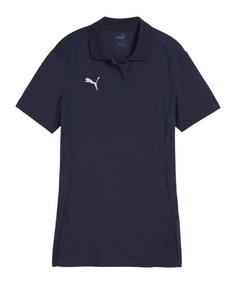 PUMA teamFINAL Casuals Poloshirt Damen Fußballtrikot Damen dunkelblausilber