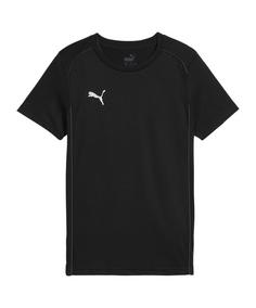 PUMA teamFINAL Casuals T-Shirt Kids Fußballshorts Kinder dunkelblausilber