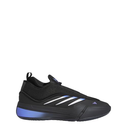 Rückansicht von adidas Dame 9 Low Basketballschuh Basketballschuhe Core Black / Cloud White / Cobalt Blue