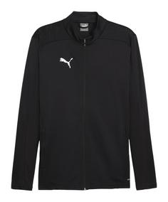 PUMA teamFINAL Trainingsjacke Funktionssweatshirt Herren schwarzsilber