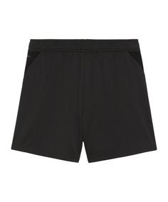 Rückansicht von PUMA teamGOAL Training Shorts Damen Fußballshorts Damen schwarzweissgrau