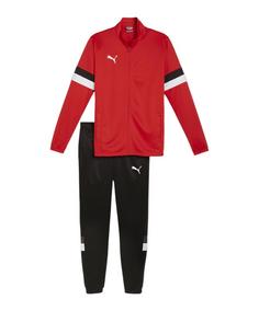 PUMA teamRISE Trainingsanzug Trainingsanzug Herren rotschwarz