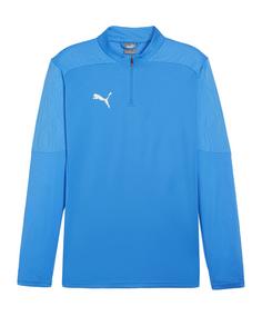 PUMA teamFINAL Training 1/4 Zip Sweatshirt Fußballshorts Herren dunkelblausilber