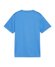 Rückansicht von PUMA teamGOAL Trikot Kids Funktionsshirt Kinder hellblauweissdunkelblau