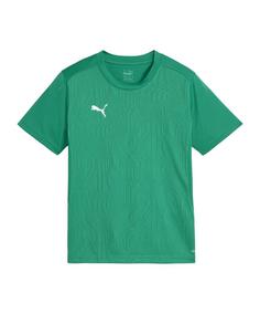 PUMA teamFINAL Trikot Kids Fußballtrikot Kinder gruensilber