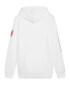 Rückansicht von PUMA Österreich Ftbl Icons Hoody EM 2024 Sweatshirt weiss