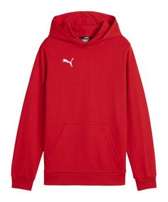 PUMA teamGOAL Casuals Hoody Kids Funktionssweatshirt Kinder rotweiss