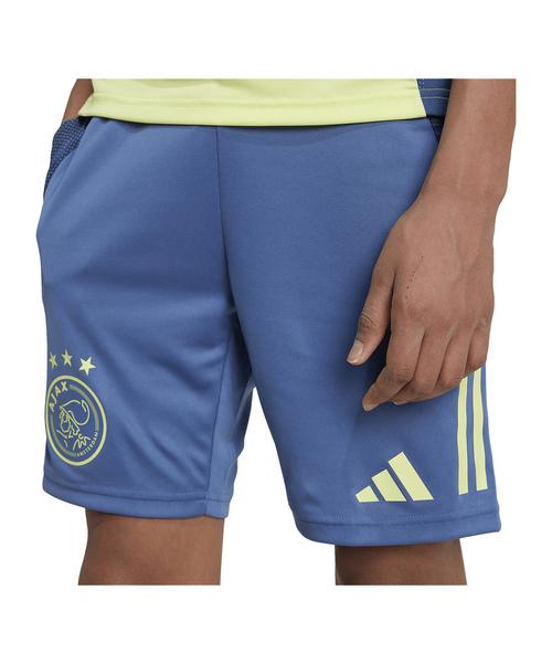 Rückansicht von adidas Ajax Amsterdam Short Kids Fußballshorts Kinder blau