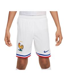 Nike Frankreich Short Home EM 2024 Kids Fußballshorts Kinder weiss