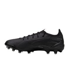 Rückansicht von PUMA ULTRA 5 Ultimate AG Lights Out Fußballschuhe schwarzsilber