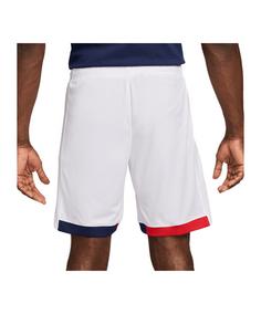 Rückansicht von Nike Paris St. Germain Short Away 2024/2025 Fußballshorts weissrot