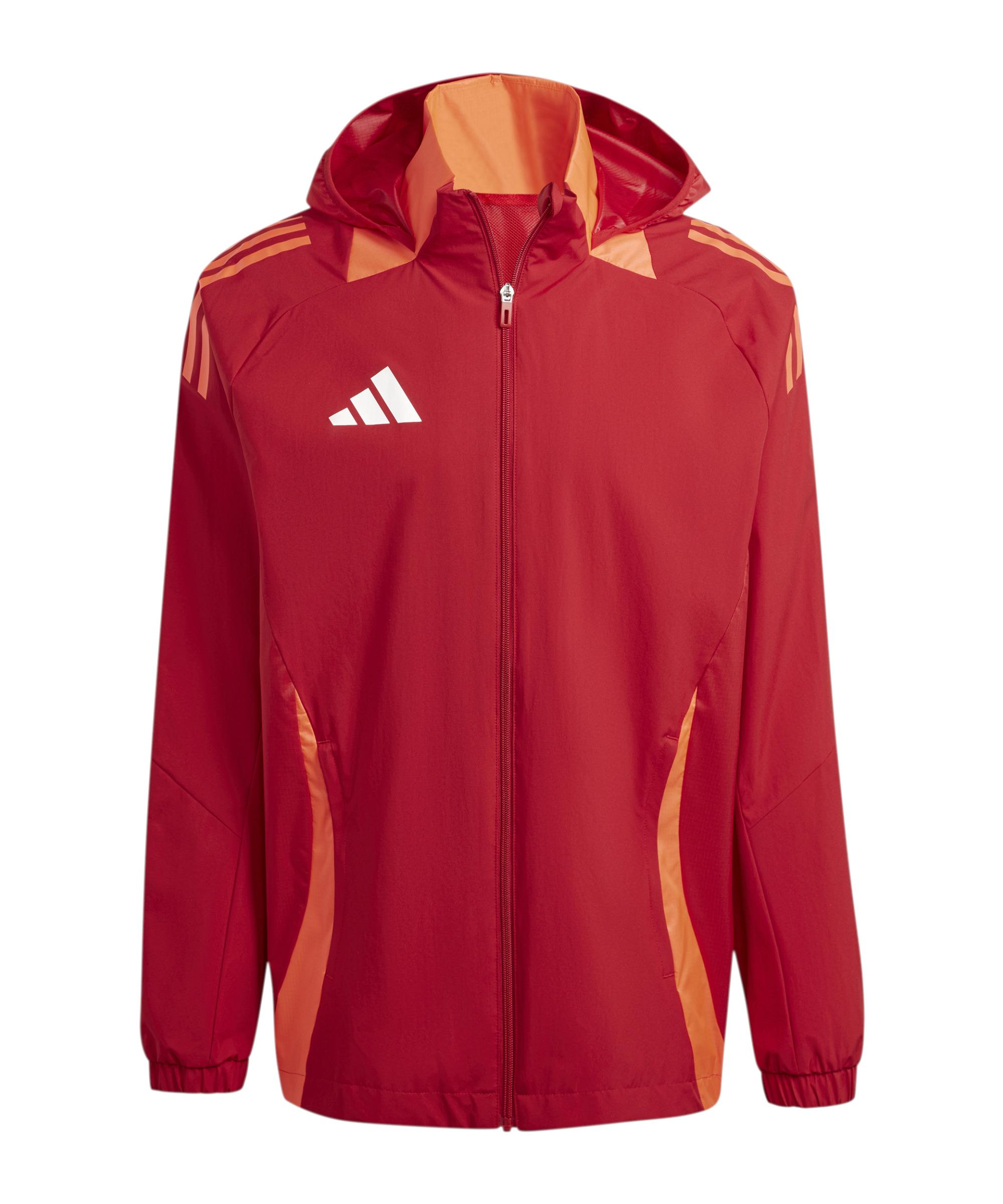 Adidas Tiro 24 Competition Allwetterjacke Regenjacke Herren rot im