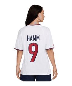 Rückansicht von Nike USA Reissue Trikot Damen HAMM Fußballtrikot Damen weissblau