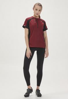 Rückansicht von Endurance JAVA W Bike S/S Tee Fahrradtrikot Damen 4033 Cabernet