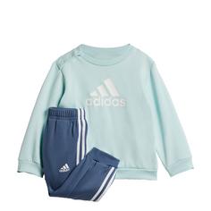 adidas Badge of Sport Jogginganzug Trainingsanzug Kinder Halo Mint / White