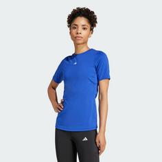 Rückansicht von adidas TECHFIT Training T-Shirt T-Shirt Damen Semi Lucid Blue