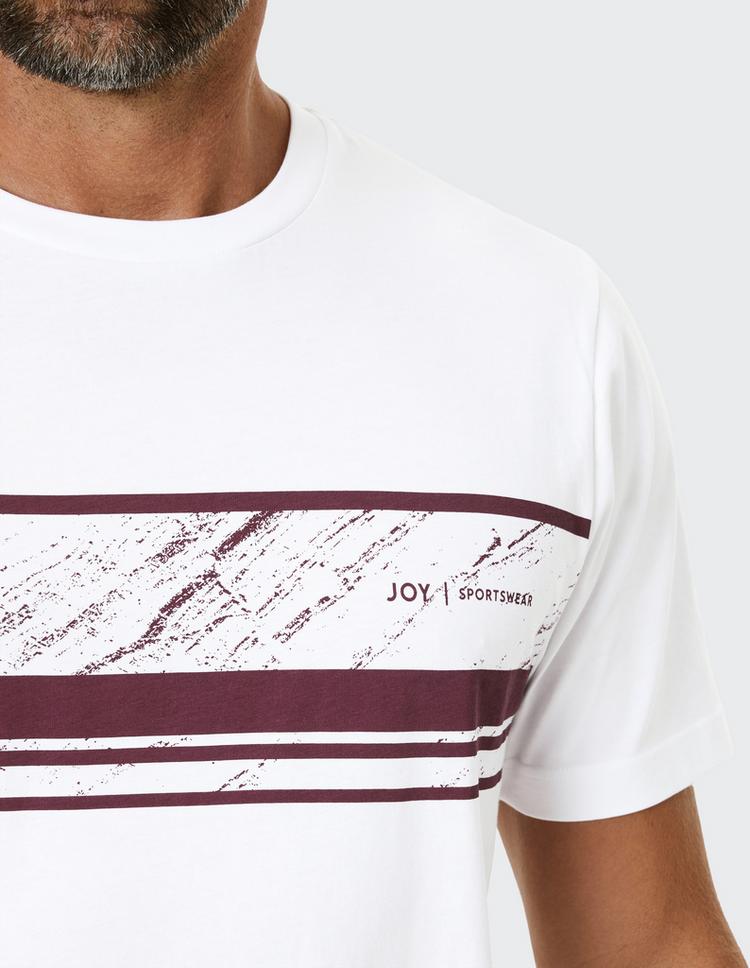 JOY sportswear JOY sportswear SASHA T-Shirt Herren - white / redwood print - 3 | SportScheck