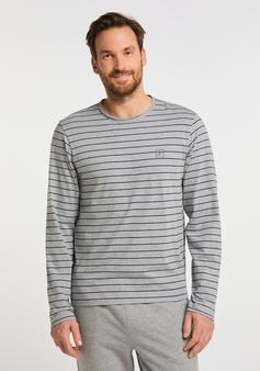 Rückansicht von JOY sportswear ENZO Sweatshirt Herren titan melange stripes