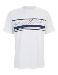 JOY sportswear SASHA T-Shirt Herren - white / marine print