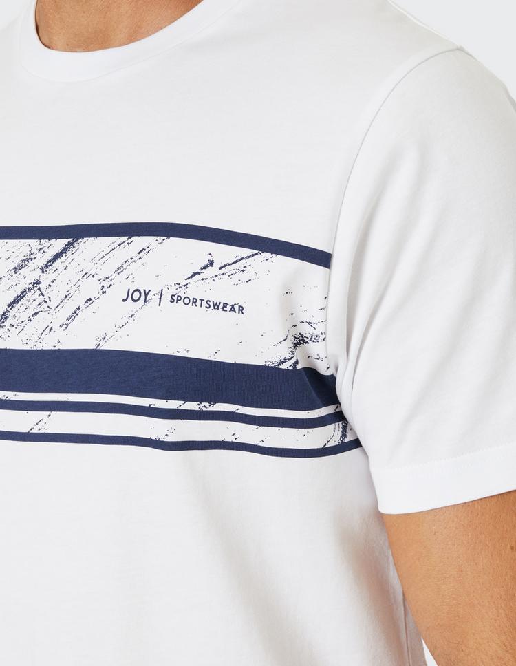 JOY sportswear JOY sportswear SASHA T-Shirt Herren - white / marine print - 2 | SportScheck