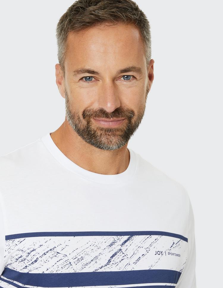 JOY sportswear JOY sportswear SASHA T-Shirt Herren - white / marine print - 3 | SportScheck